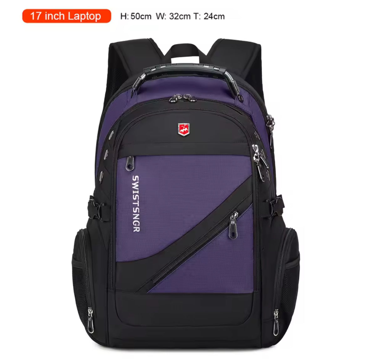 SafeCarry™ Anti-Theft Travel Backpack – Waterproof, USB Charging, 17” Laptop Ready