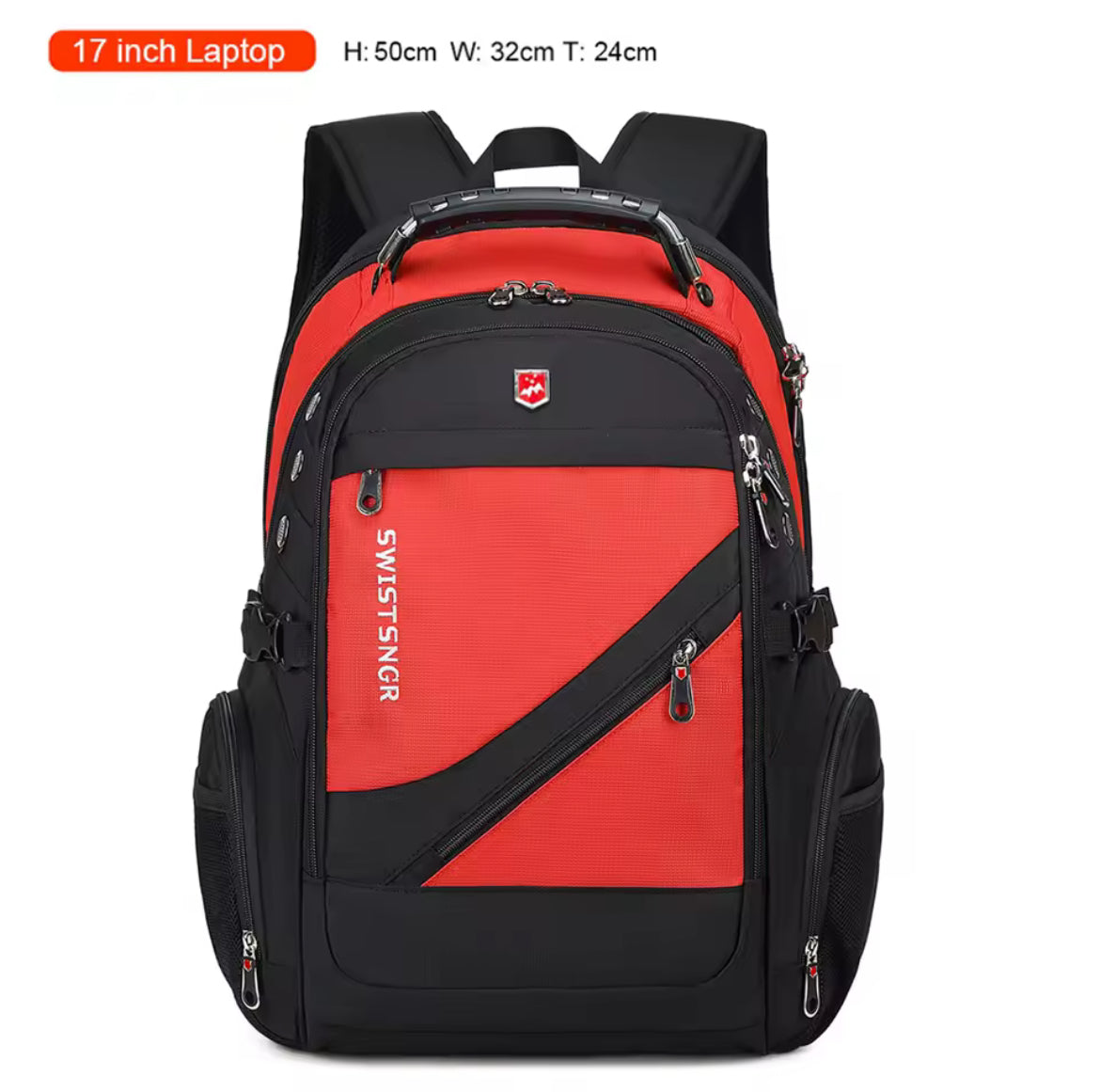 SafeCarry™ Anti-Theft Travel Backpack – Waterproof, USB Charging, 17” Laptop Ready