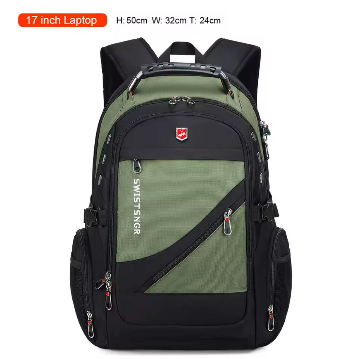 SafeCarry™ Anti-Theft Travel Backpack – Waterproof, USB Charging, 17” Laptop Ready