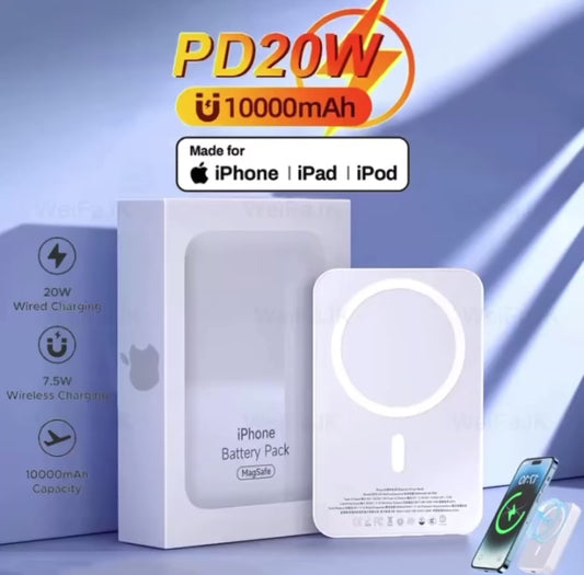 Batterie externe magnétique sans fil 15W – Fixez et chargez partout